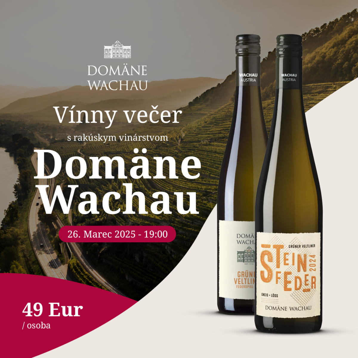 Vínny večer s vinárstvom Domäne Wachau